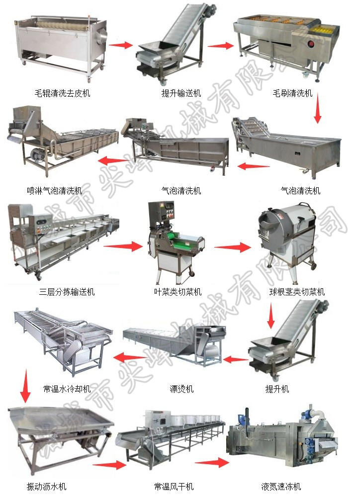 速凍蔬菜加工設備